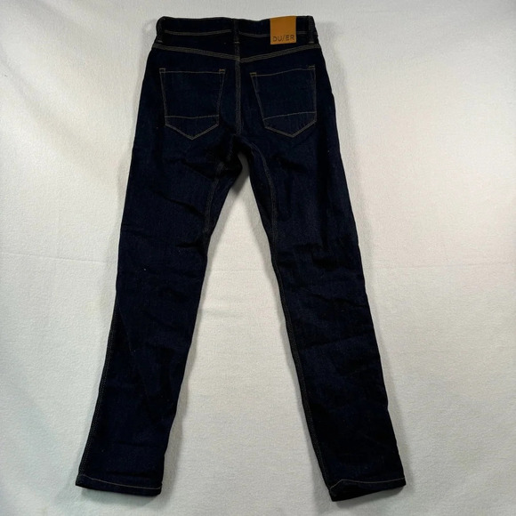 Du/Er Straight Leg L2X Slim Fit Jeans Mens Size 29X30 Dark Blue Mid Rise - Picture 4 of 13